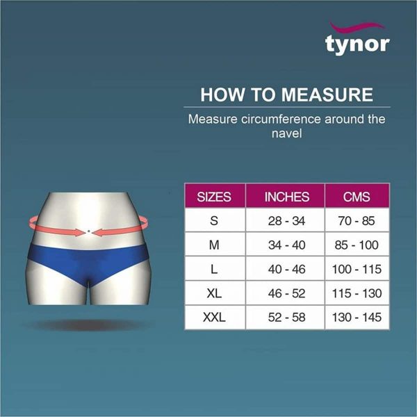 Tynor Tummy Trimmer/Abdominal Belt 8″/20cm, Grey (1 Unit) - Image 3
