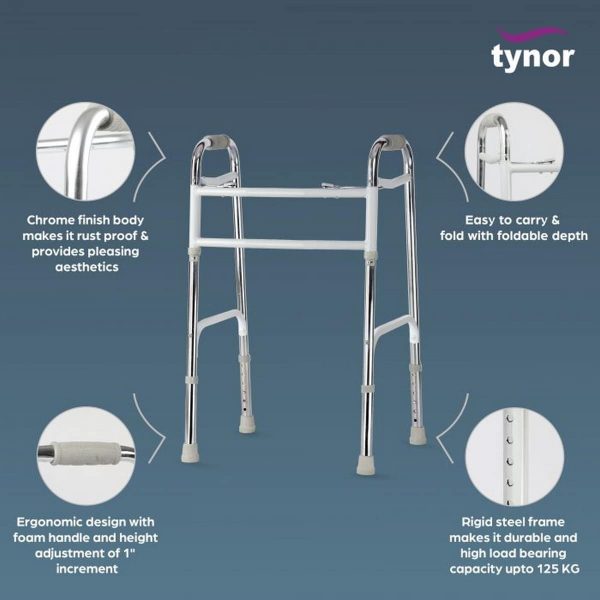 Tynor Walker Invalid’s Hd All Pods, Silver (1 Unit) - Image 5