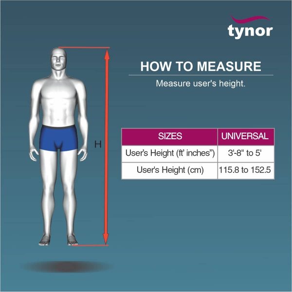 Tynor Walker Invalid’s – All Pods, Silver (1 Unit) - Image 2