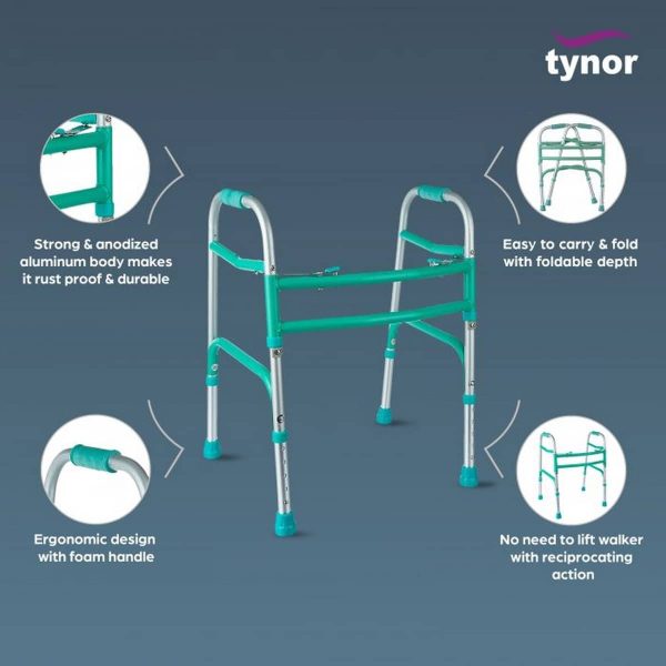 Tynor Walker Invalid’s – All Pods, Silver (1 Unit) - Image 3