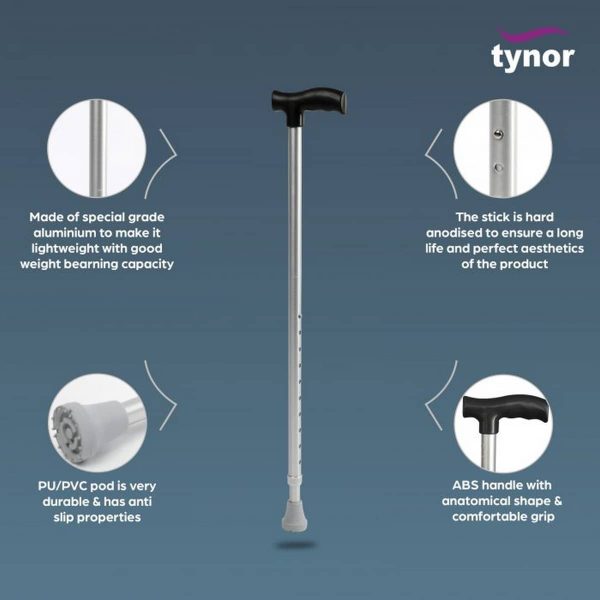 Tynor Walking Stick L Type (1 Unit) - Image 3