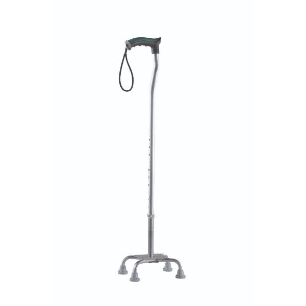 Tynor Walking Stick Quadripod, Silver (1 Unit)