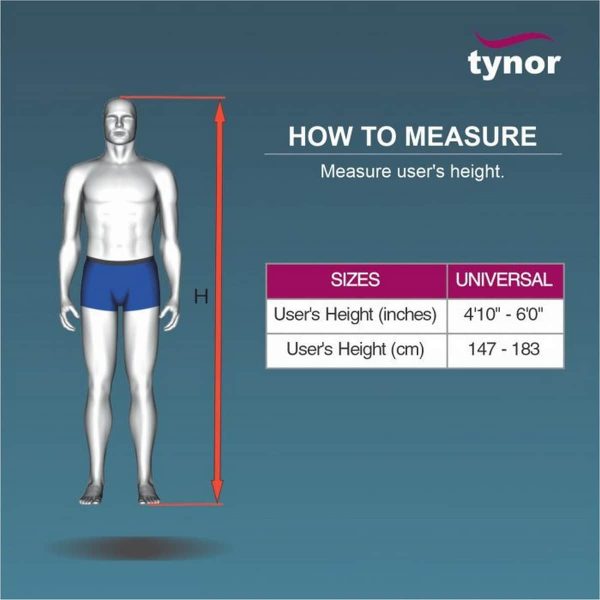 Tynor Walking Stick, Universal (1 Unit) - Image 4