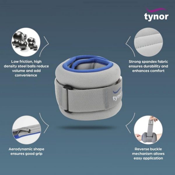 Tynor Weight Cuff, Grey (1 Unit) - Image 3
