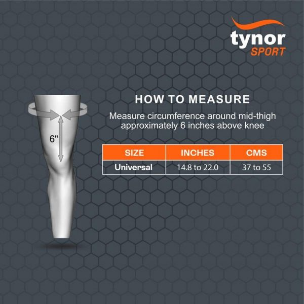 Tynor Weight Lifting Knee Wrap, Universal,  (Pack Of 2) - Image 2