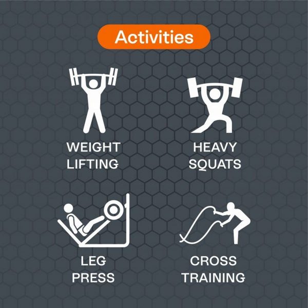 Tynor Weight Lifting Knee Wrap, Universal,  (Pack Of 2) - Image 4