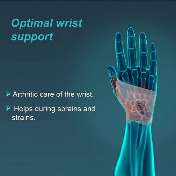 Tynor Wrist Brace With Thumb (Neoprene), Grey (1 Unit) - Image 2