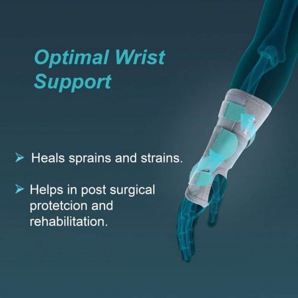 Tynor Wrist Splint Ambidextrous, Grey (1 Unit) - Image 2