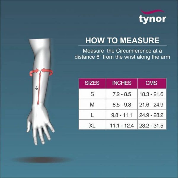 Tynor Wrist Splint With Thumb, Black (1 Unit) - Image 4