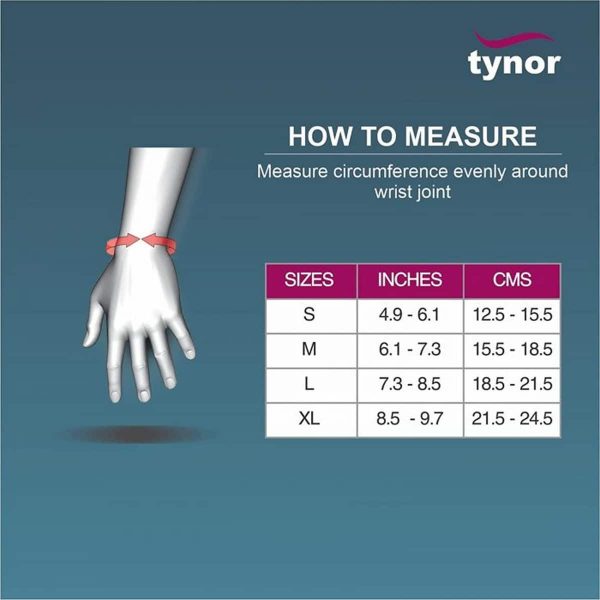 Tynor Wrist Support Urbane, Grey (1 Unit) - Image 3