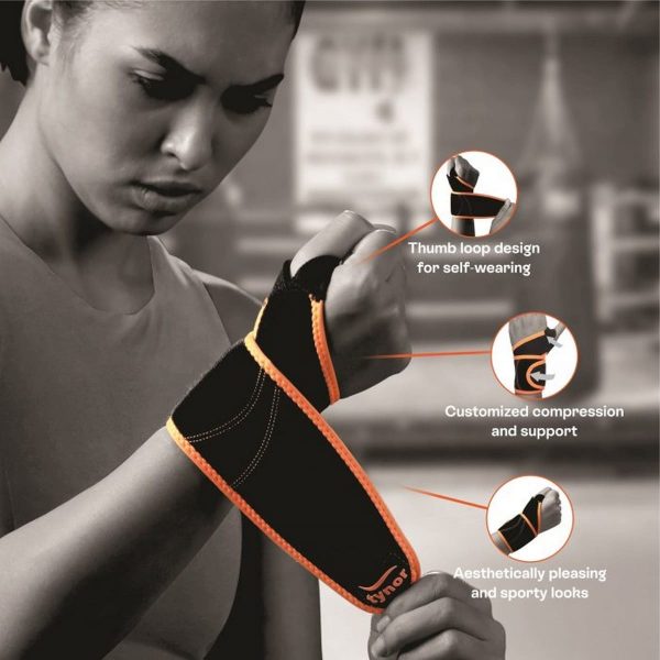 Tynor Wrist Support With Thumb Loop (Neo), Universal (Pack Of 2) - Image 2