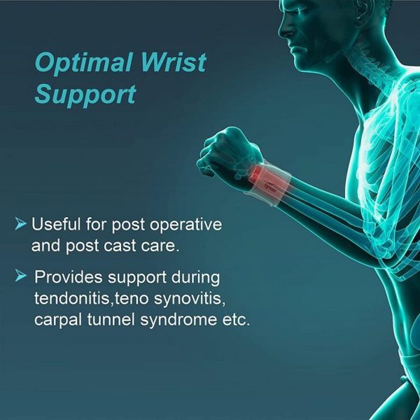 Tynor Wrist Wrap Neoprene, Grey (1 Unit) - Image 2