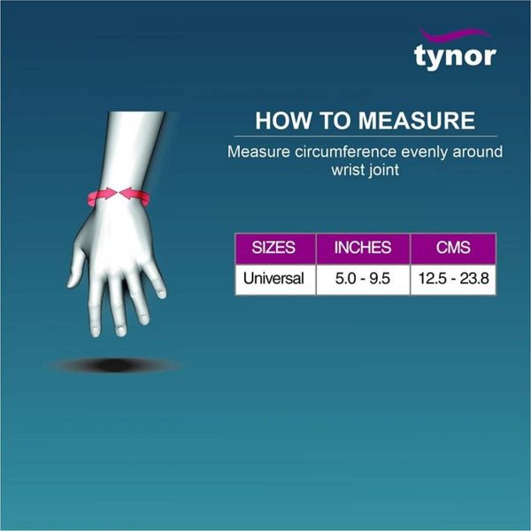 Tynor Wrist Wrap Neoprene, Grey (1 Unit) - Image 5