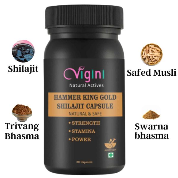 Vigini Hammer King Gold Shilajit Capsule Stamina Booster - Image 2