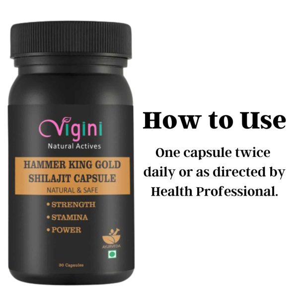 Vigini Hammer King Gold Shilajit Capsule Stamina Booster - Image 4