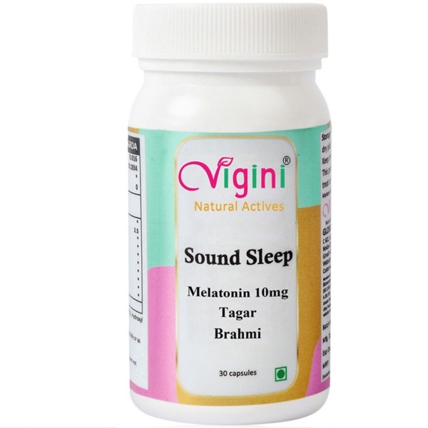 Vigini Natural Sound Sleep Melatonin 10 mg Deep Sleeping (30 Caps)