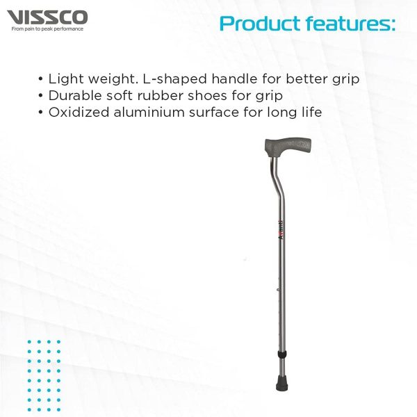 Vissco Avanti L Shape Walking Stick - Image 5