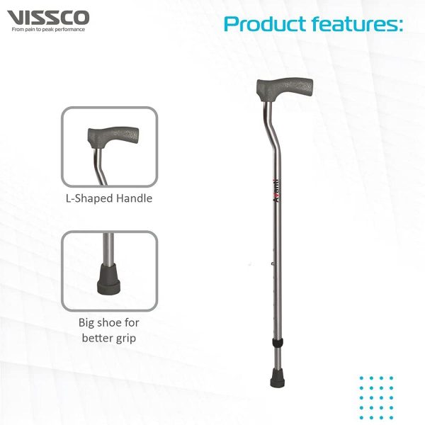 Vissco Avanti L Shape Walking Stick - Image 2