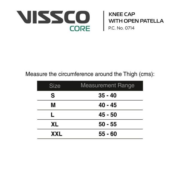 Vissco Core Knee Cap with Open Patella - Medium - Image 4