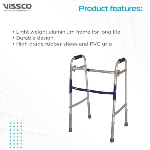 Vissco Dura Lite Walker | for Elderly and those Physically Challenged - Image 2