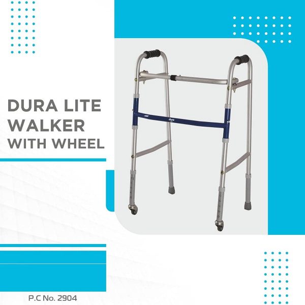 Vissco Dura Lite Walker with Wheels - Image 6