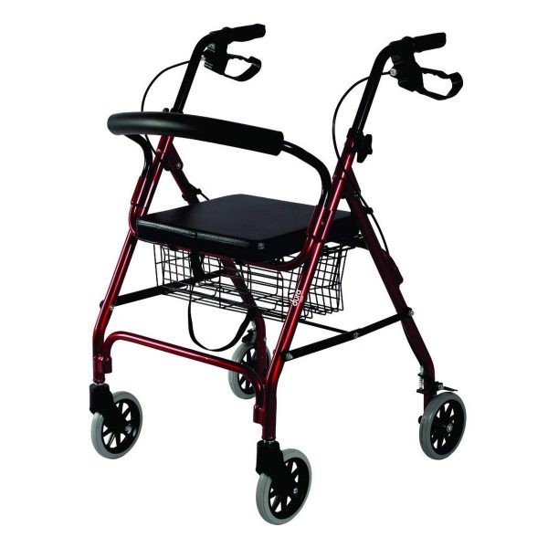 Vissco Dura Rollator with Seat and Basket