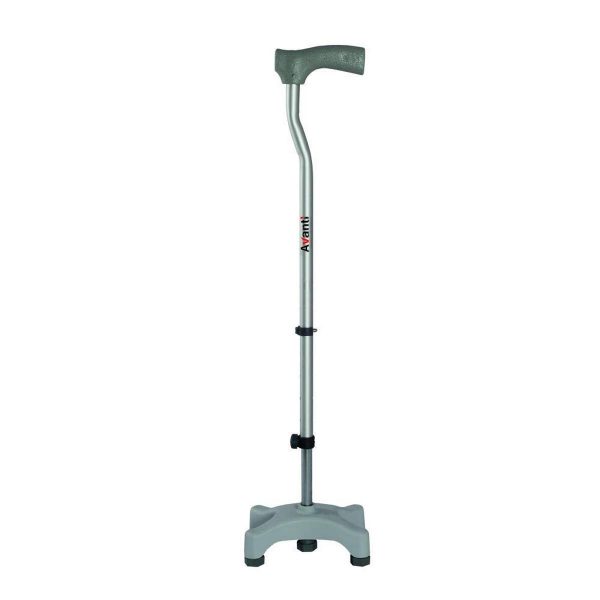 Vissco Invalid L-Shape Quadripod Walking Stick - Universal