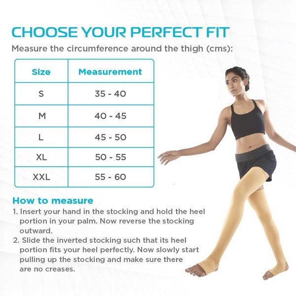 Vissco Medical Compression Varicose Vein Stockings - Image 2