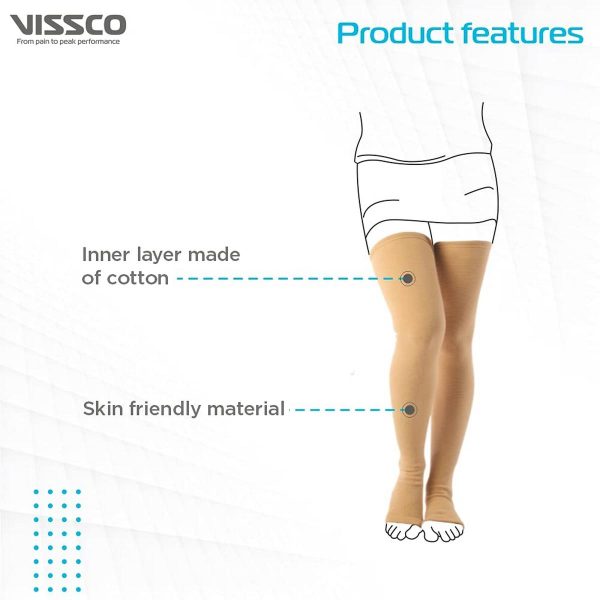 Vissco Medical Compression Varicose Vein Stockings - Image 3