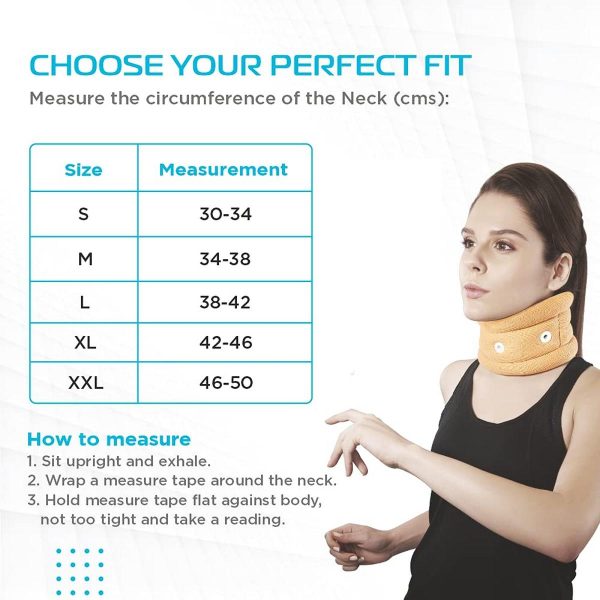 Vissco Neck Support Cervical Collar without Chin Support for Men & Women (medium) - Image 2