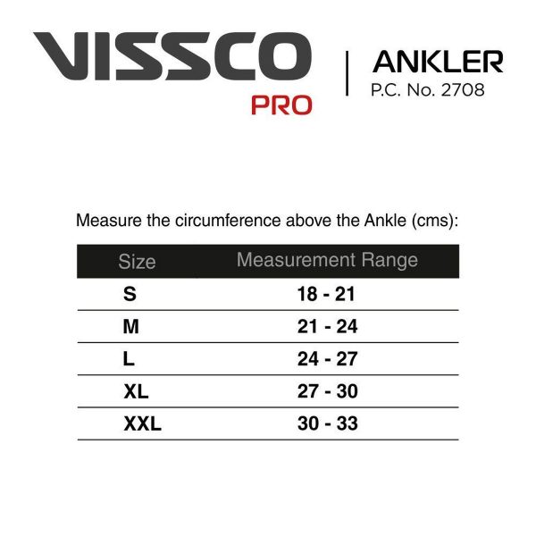 Vissco Pro Ankler for Injuries, Pain Relief Ankle Support (large) - Image 2