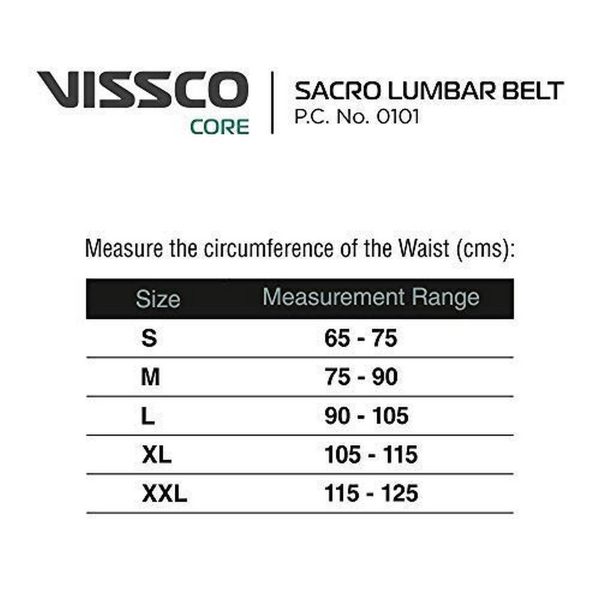 Vissco Sacro Lumbar Belt with Double Lock Elastic Strapping - Image 3