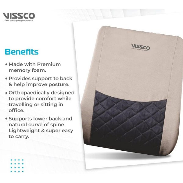 Vissco Smart Orthopaedic Back Rest for back pain relief - Image 4