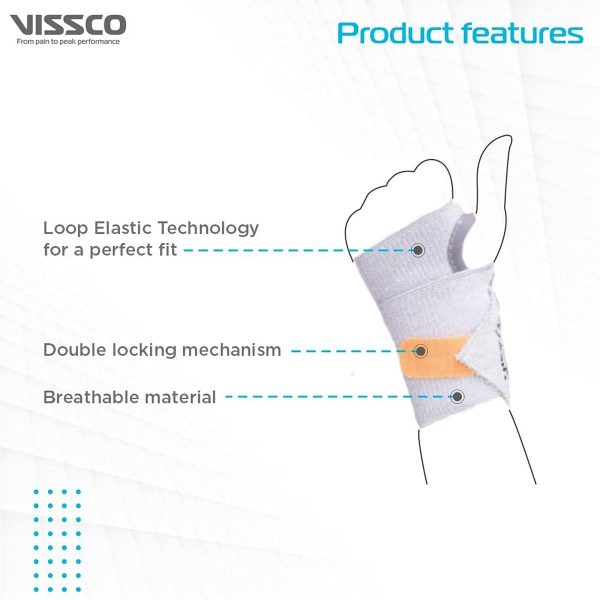 Vissco Wrist Support Wrist Brace With Thumb Support - Image 3