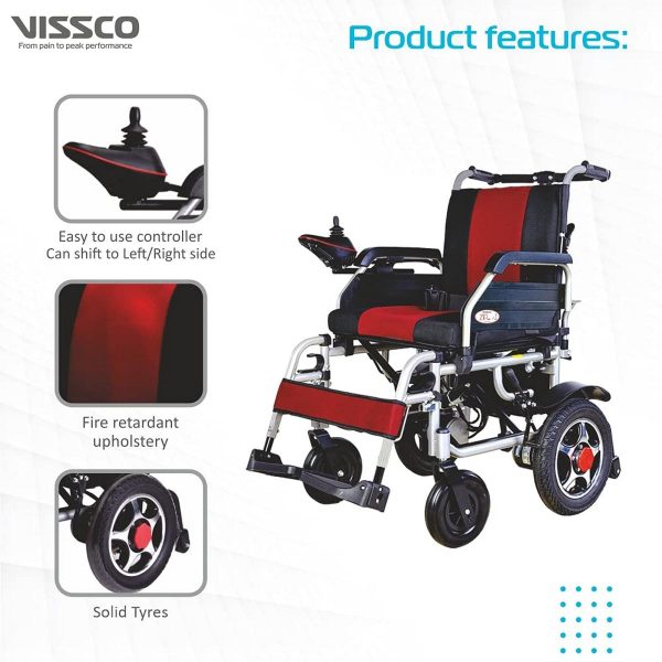 Vissco Zip Lite Power Wheelchair with Single Battery - Image 4