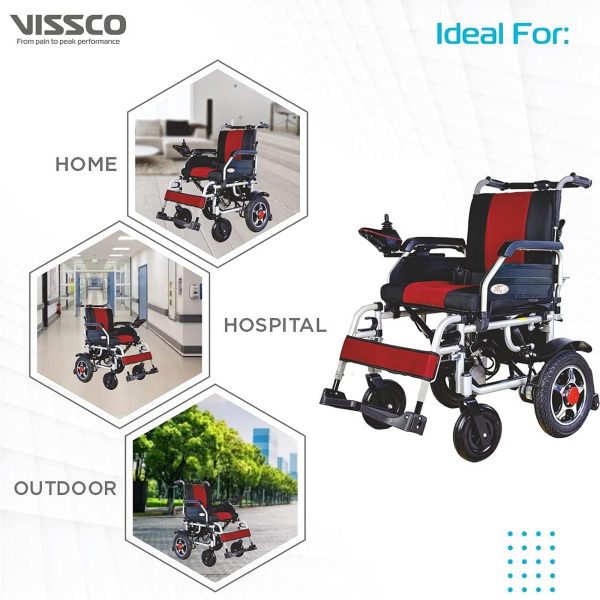 Vissco Zip Lite Power Wheelchair with Single Battery - Image 5