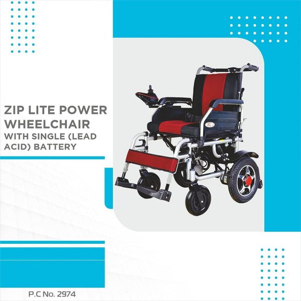 Vissco Zip Lite Power Wheelchair with Single Battery - Image 6