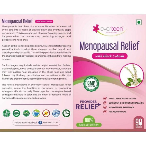 Everteen Menopausal Relief Natural Capsules (90 Capsules) - Image 4